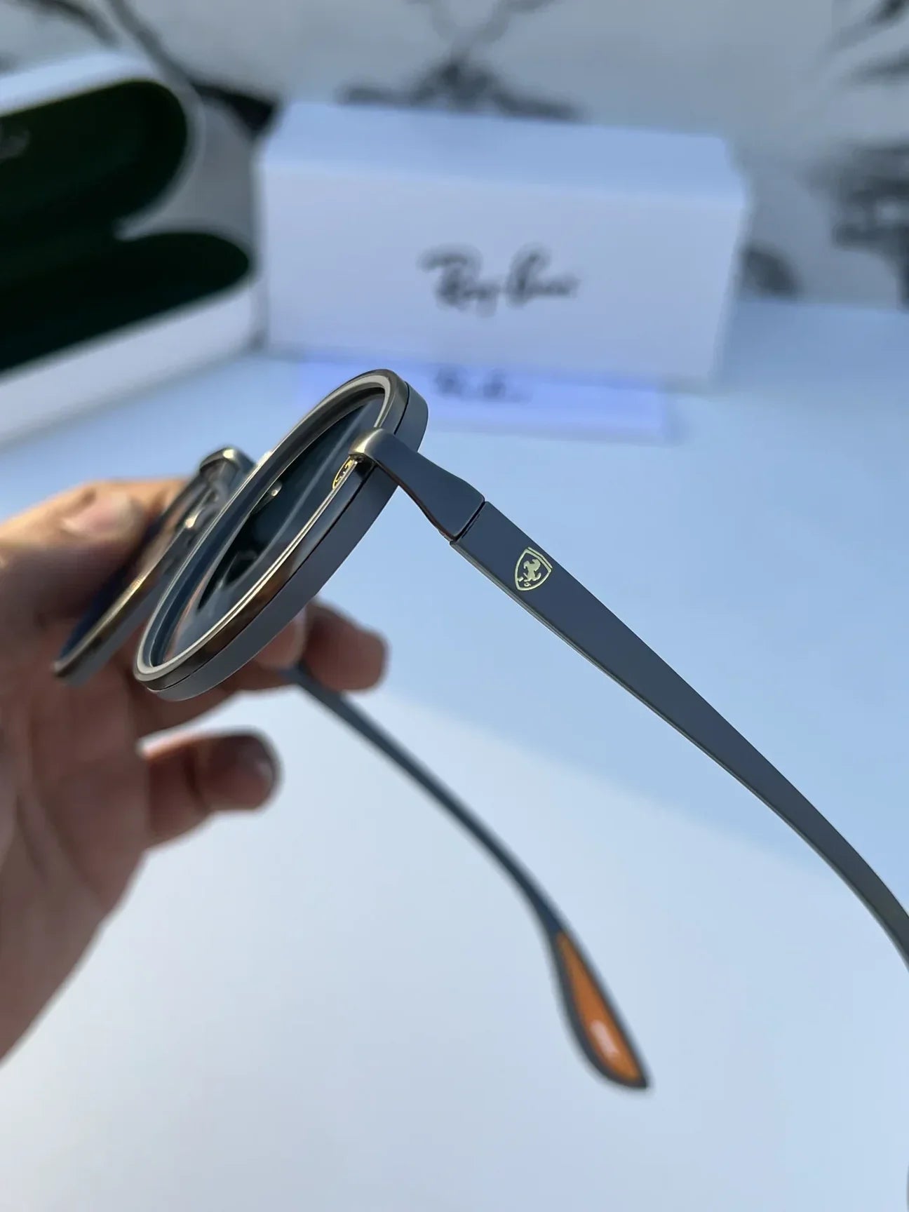 #2 METAL GREY BLACK UV-400 SUNGLASSES