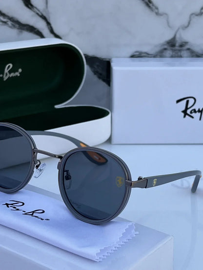 #2 METAL GREY BLACK UV-400 SUNGLASSES