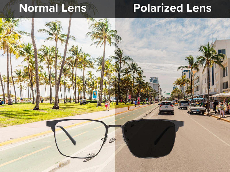 Titanium Magnetic Clip-on Eyeglasses Sunglasses (5-in-1)