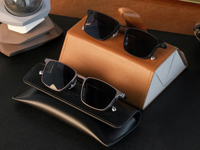 Titanium Magnetic Clip-on Eyeglasses Sunglasses (5-in-1)