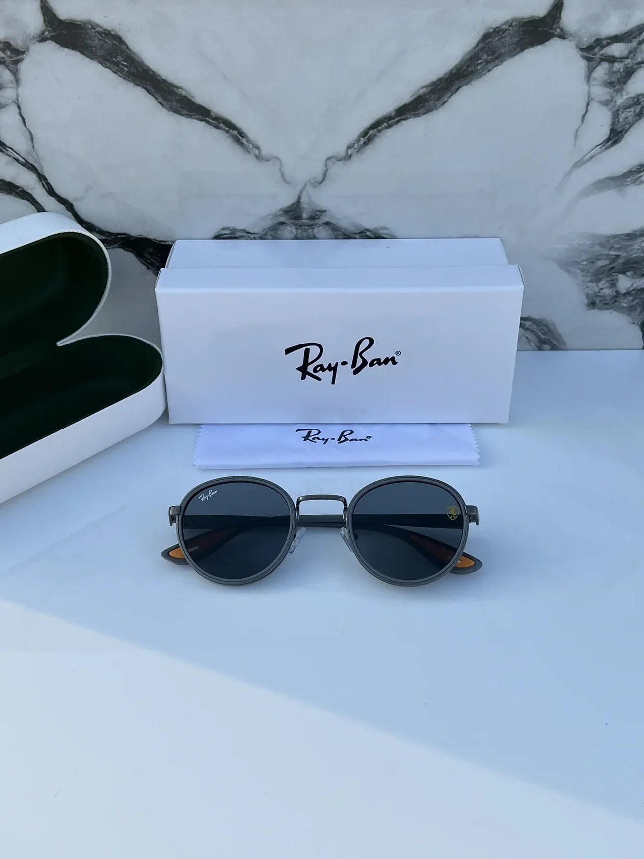 #2 METAL GREY BLACK UV-400 SUNGLASSES