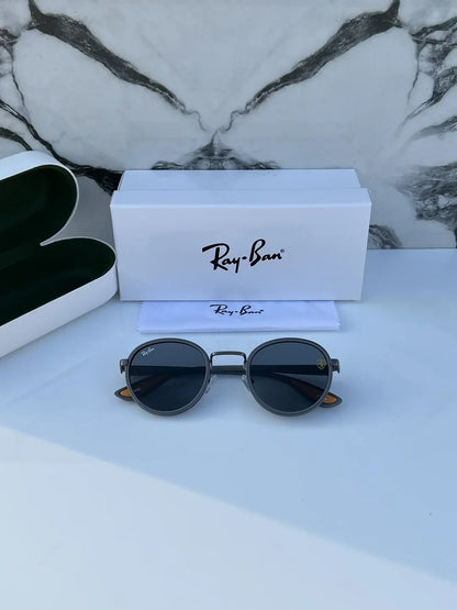 #2 METAL GREY BLACK UV-400 SUNGLASSES