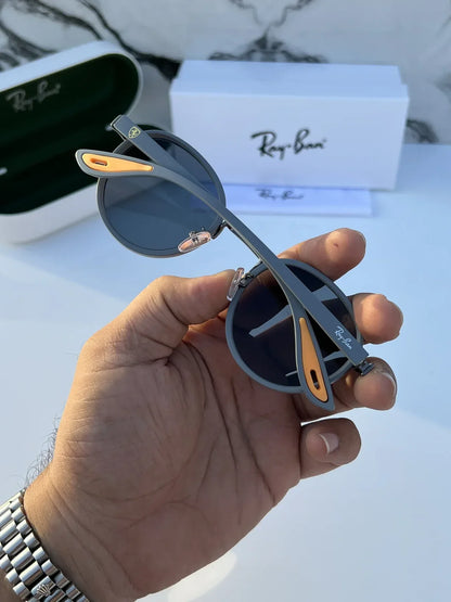 #2 METAL GREY BLACK UV-400 SUNGLASSES